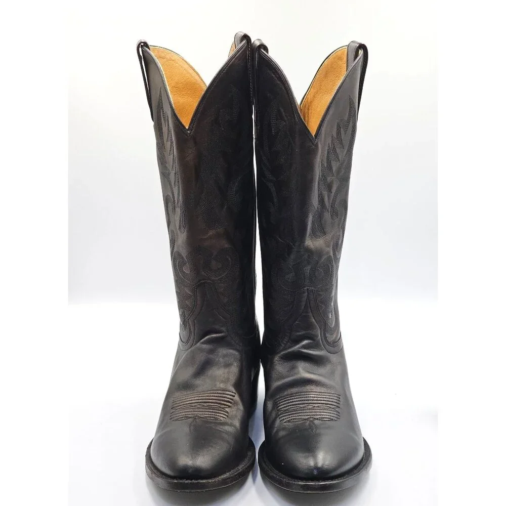 Cody James Men's Brown Metallic Western Leather Round Toe Boots Size 8.5D 2552 - Picture 11 of 16